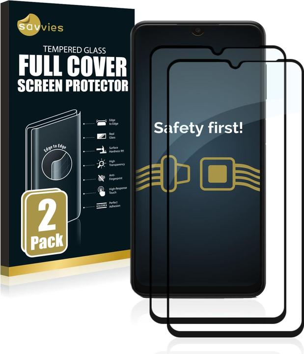 Immagine prodotto Savvies Protezione dello schermo in vetro blindato a schermo intero (2 Pezzo/i, Samsung Galaxy A13 5G)