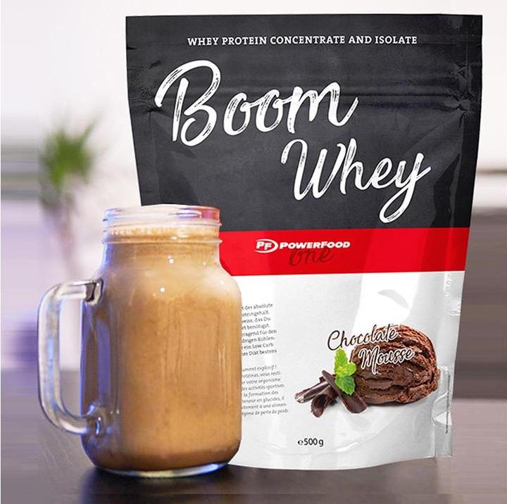 Produktbild PowerFood One Boom Whey (Erdbeere, 1 Stk., 1000 g)