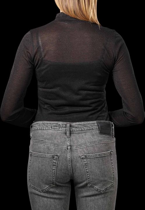 Produktbild Drykorn Stand-Up Collar Fjola Pullover Glitter Black (XS)