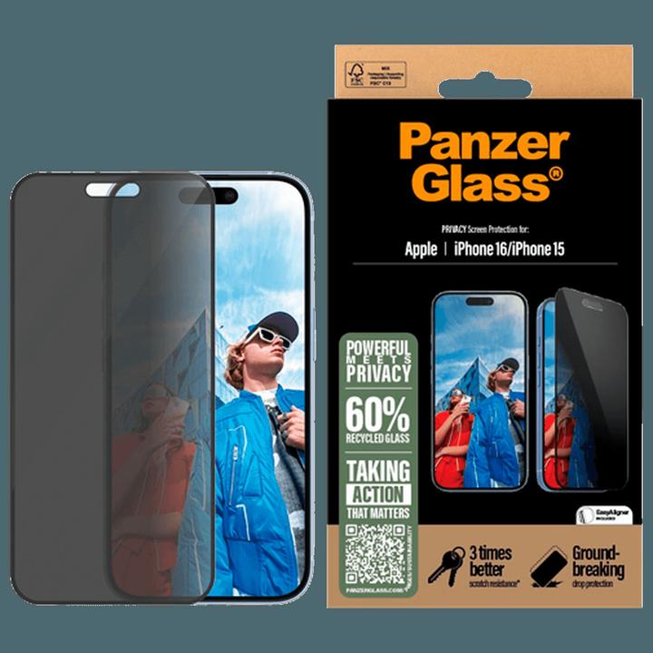 Produktbild PanzerGlass Ultra-Wide Fit (1 Stück, Apple iPhone 16, Apple iPhone 15)