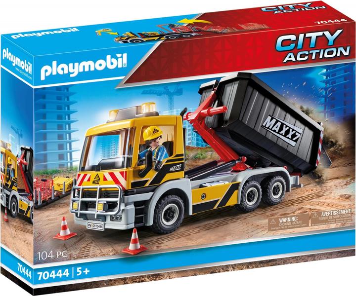 Productafbeelding Playmobil Vrachtwagen met wissellaadbak (70444, Playmobil Stad Actie)