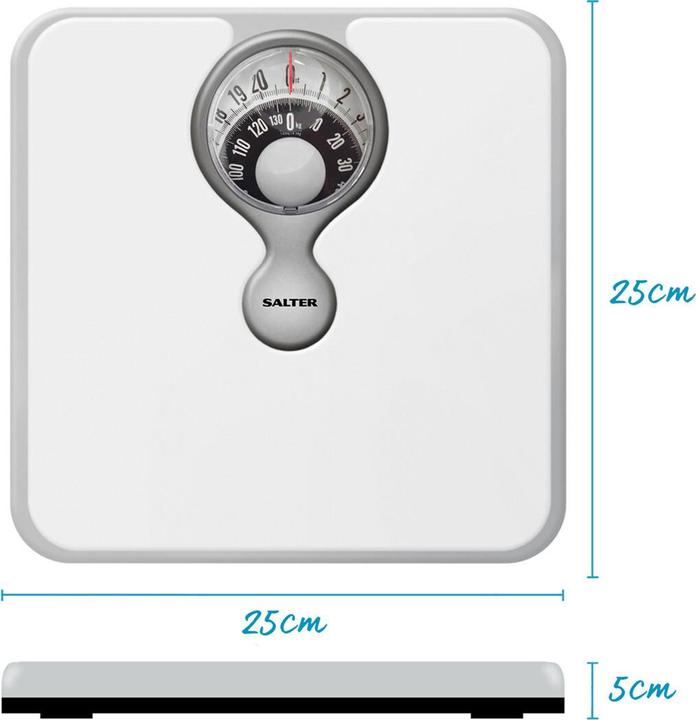 Actual product image Salter 484 WHDRFEU16 Magnifying Lens Mechanical Bathroom Scale (133 kg)
