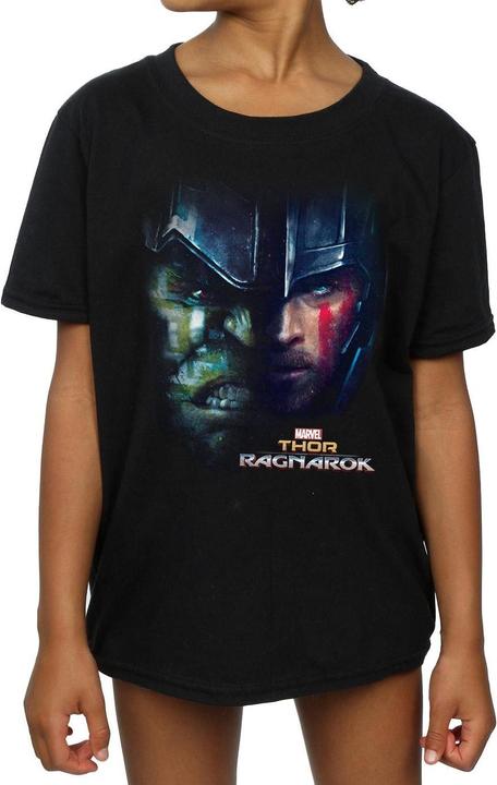 Immagine prodotto Thor Ragnarok Hulk Split Face Maglietta Ragazze (116)