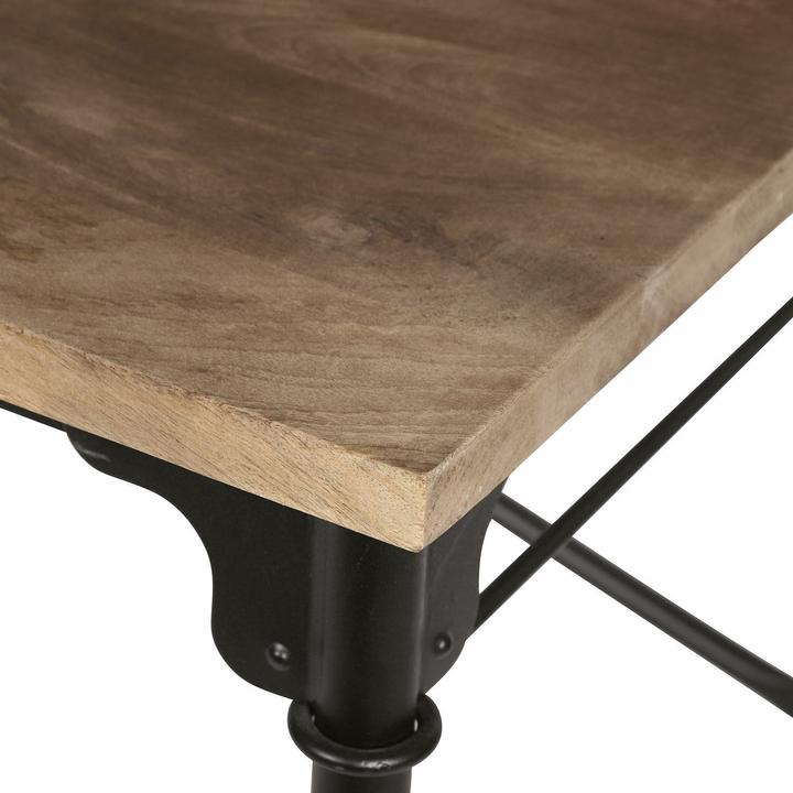 Produktbild Loberon Schreibtisch Leognan braun/schwarz (117 x 65 x 103 cm)