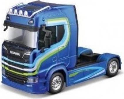 Actual product image Bburago Diecast 1:43 Street Fire Haulers Custom Cabs SCANIA 770S Blue Ages 3+ 18-32206