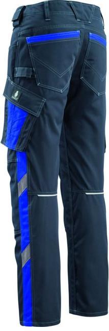 Actual product image Mascot Trousers Mannheim black-blue / cornflower blue (56)