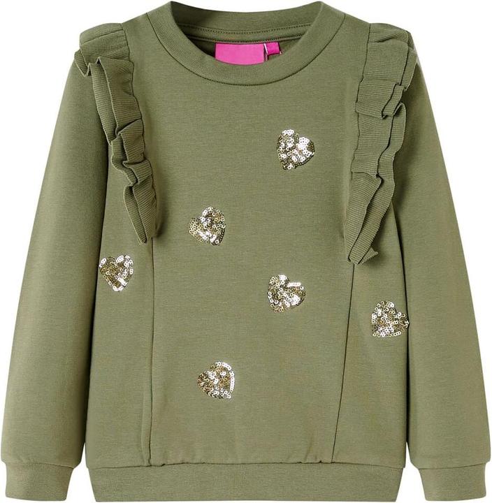 Image du produit VidaXL Sweat-shirt enfant kaki 104,Composition : 95% coton. 5 (104)
