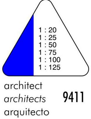 Actual product image Triangular ruler 30cm (300 mm)
