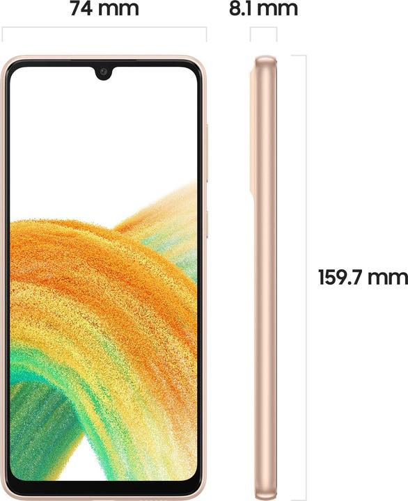 Immagine prodotto Samsung Galaxy A33 5G (128 GB, Pesca impressionante, 6.40", Doppia SIM, 48 Mpx, 5G)
