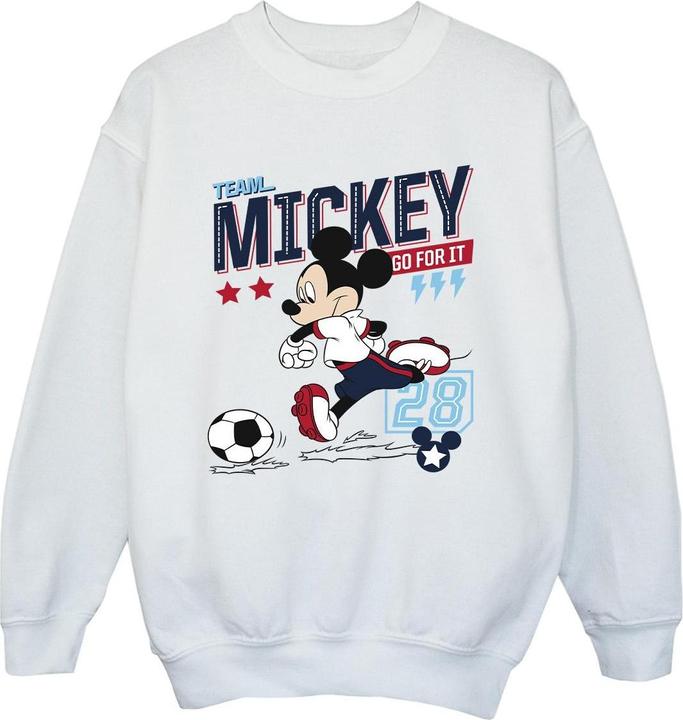 Actual product image Disney Boys Mickey Mouse Team Mickey Football Sweatshirt (140, 146)