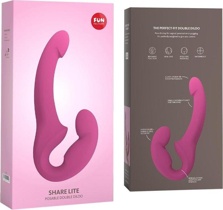 Produktbild Fun Factory Share Lite Double Dildo Blackberry