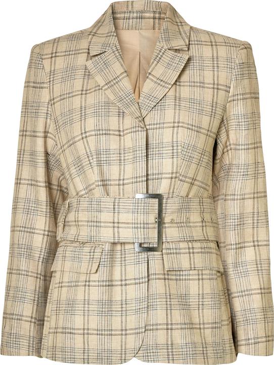 Produktbild Selected Femme Leinenmix Karo Slim Fit Blazer (38)