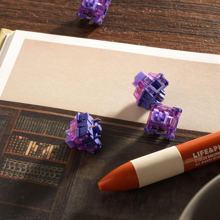 Actual product image Akko V3 Pro Lavender Purple Switch