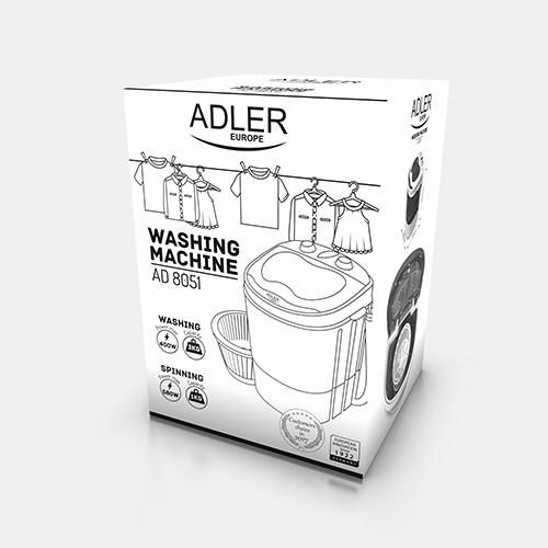 Produktbild Adler Mini Waschmaschine AD 8051 (3 kg, Oben)