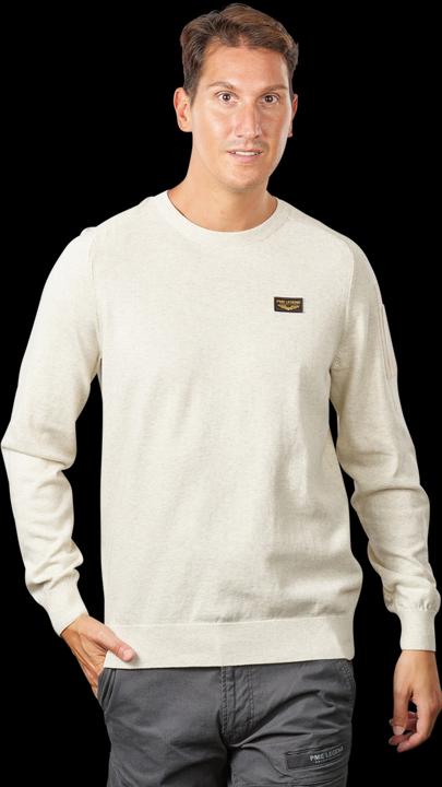 Image du produit Pme Legend Buckley Knit Pullover Round Neck Bone White Melee (3XL)