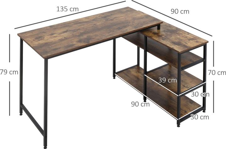 Immagine prodotto Jamb Scrivania ad angolo per computer (135 x 90 x 79 cm)