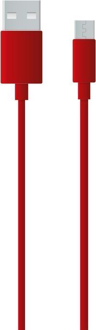 Image du produit Muvit My Cable Micro USB 2m Rouge (2 m, USB 3.2 Gen 1)