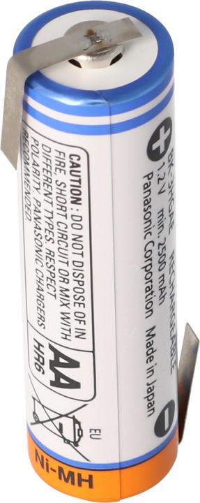 Immagine prodotto Panasonic Batteria ricaricabile Mignon AA Batteria ricaricabile HR-3U con capocorda di saldatura a Z (1 pz., AA, 2700 mAh)