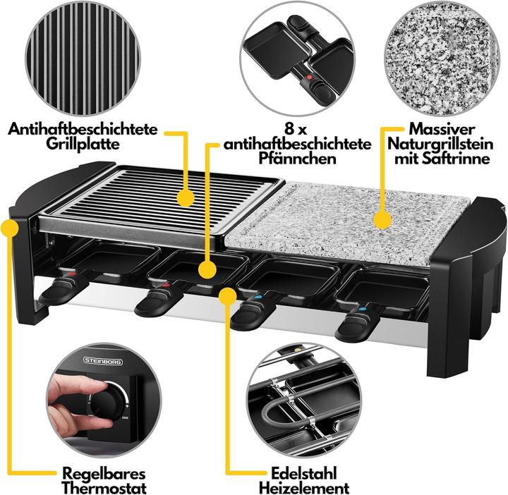 Produktbild Steinborg Raclettegrill für 8 Personen