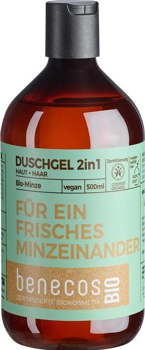 Benecos Für ein frisches Minzeinander Duschgel 2in1 Minze Haut & Haar Bio (500 ml)
