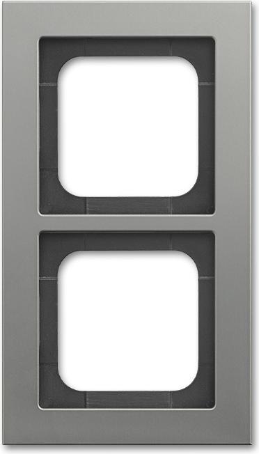 Actual product image Busch-Jaeger Cover frame platinum 1722-270 Busch-axcent frame 2gang