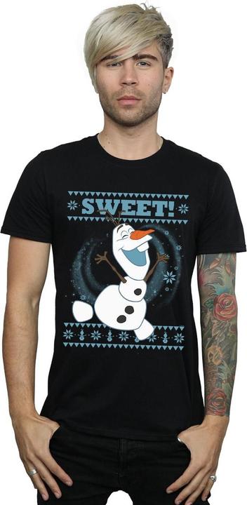 Actual product image Disney Mens Frozen Olaf Sweet Christmas T-Shirt (XL)