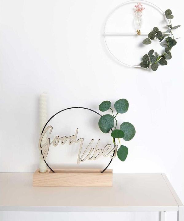 Image du produit Rico Design Anneau métallique avec barre transversale Blanc, 25 cm