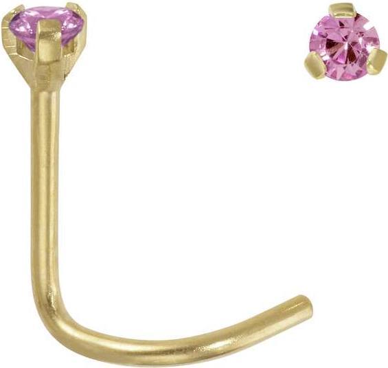 Image du produit Bijouteria Piercing nez (Titane, Revêtement PVD (couleur or), Zircone)