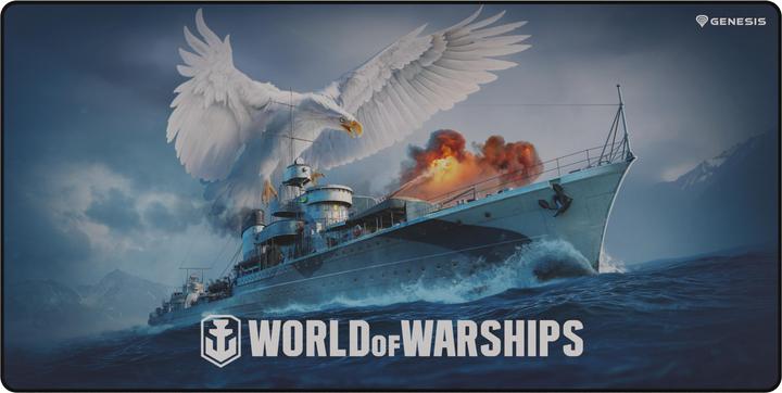 Image du produit Genesis Tapis de souris NATEC carbone 500 Maxi World of Warships 900x450mm