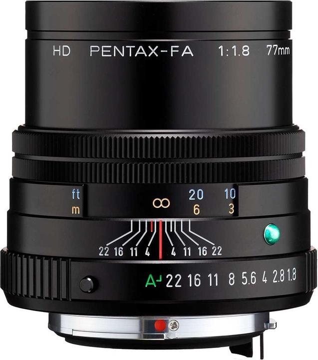 Image du produit Pentax HD FA 77mm/ 1.8 Limited noir (Pentax K, Plein format)