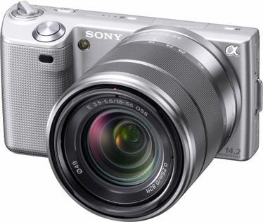 Produktbild Sony NEX-5K, 14 MP, 7fps, FullHD Movie, 18-55mm KIT, Silber