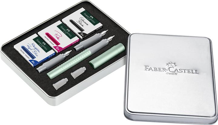 Produktbild Faber-Castell Kalligrafie Set Grip Pearl türkis (Mint, 1 x)