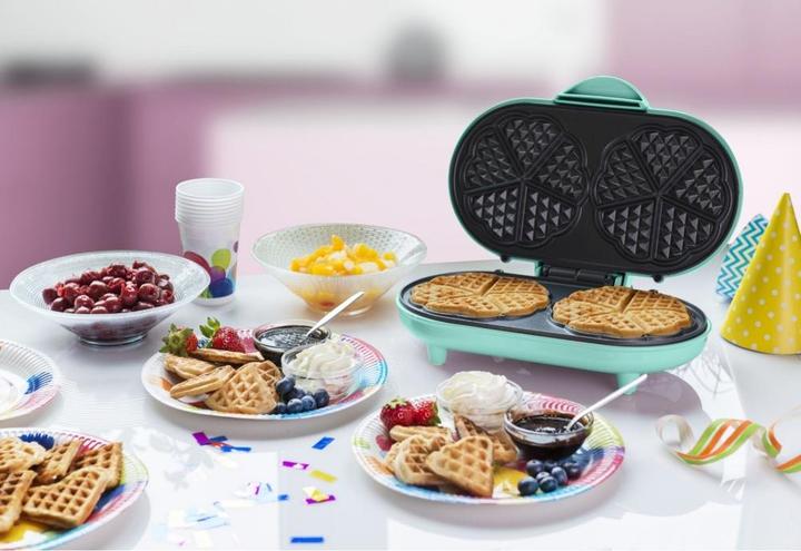 Actual product image Bestron Double Heart Waffle Maker