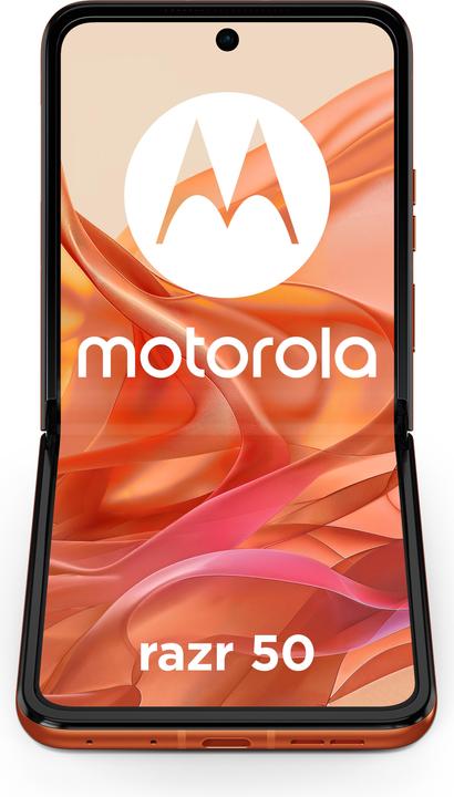 Produktbild Motorola Razr 50 (256 GB, Spritz Orange, 6.90", SIM + eSIM, 52.43 Mpx, 5G)