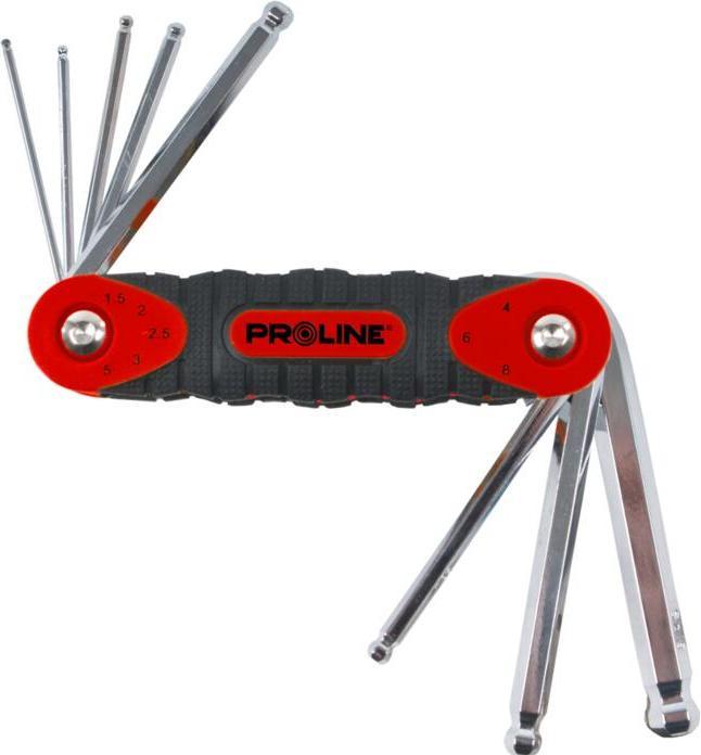 Proline Set di chiavi esagonali Pro-Line multifunzione 1,5-8 mm con sfera 8 pz (48378)