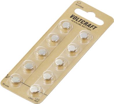 Image du produit Voltcraft Pile alcaline (10 pcs, LR41, 35 mAh)