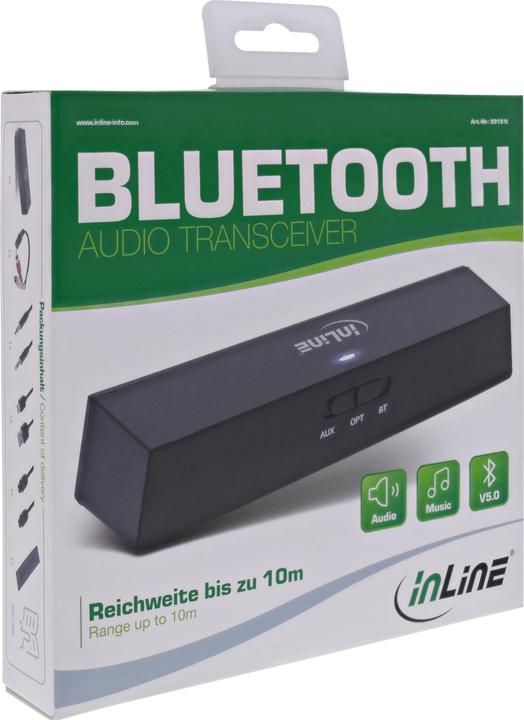 Immagine prodotto InLine Ricetrasmettitore audio Bluetooth (Trasmettitore e ricevitore)