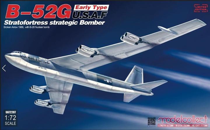 Actual product image Modelcollect B-52G early type U.S.A.F stratofortress strategic bomber Broken Arrow1966 w.B-28