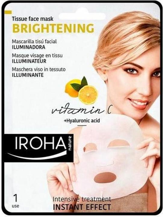 Immagine prodotto Iroha Nature Natura - Maschera per il viso in tessuto che illumina (20 ml)