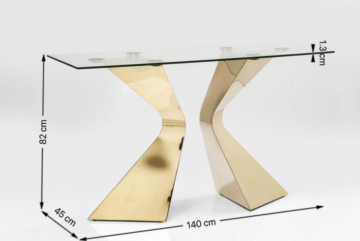 Produktbild Kare Design Konsole Gloria Chrome (140 x 45 x 140 cm)