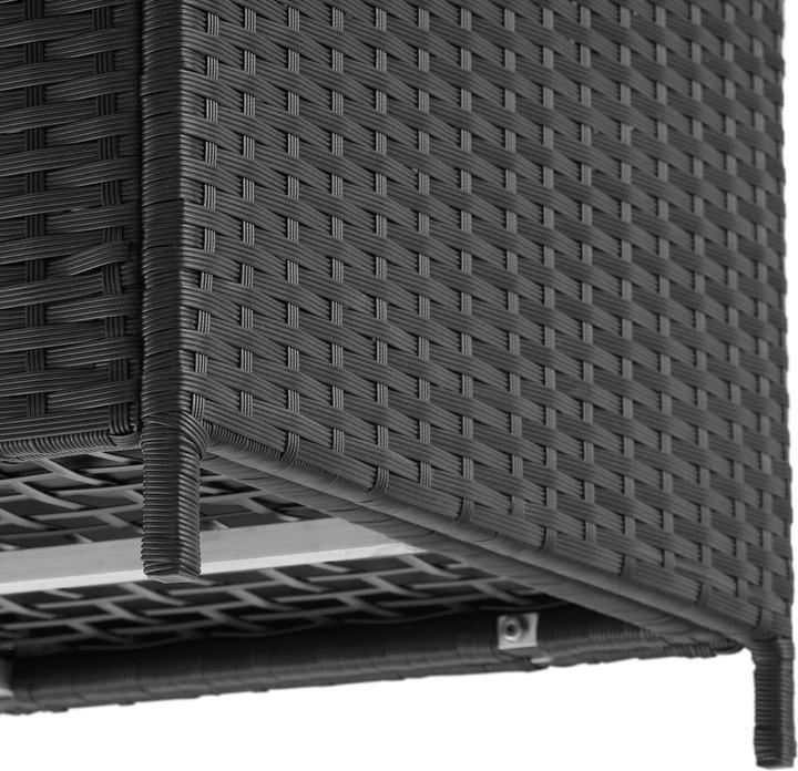 Immagine prodotto tectake Box contenitore con telaio in alluminio e rotelle 297 L, 117 x 54 x 64 cm