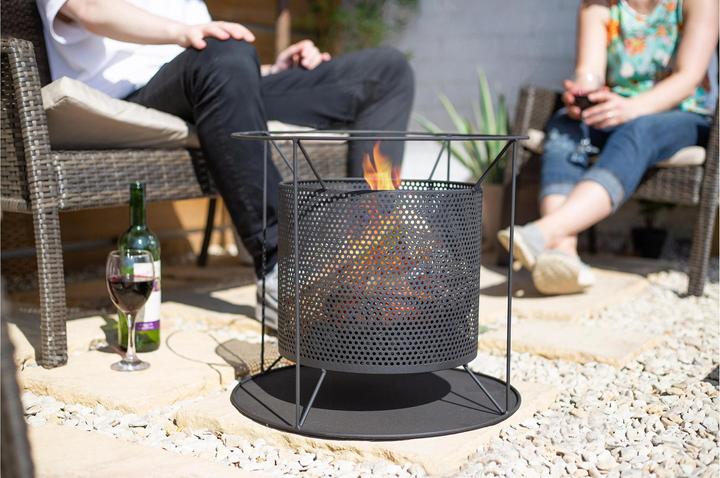 Immagine prodotto La Hacienda Cestino del fuoco Kora Nero (44 cm)