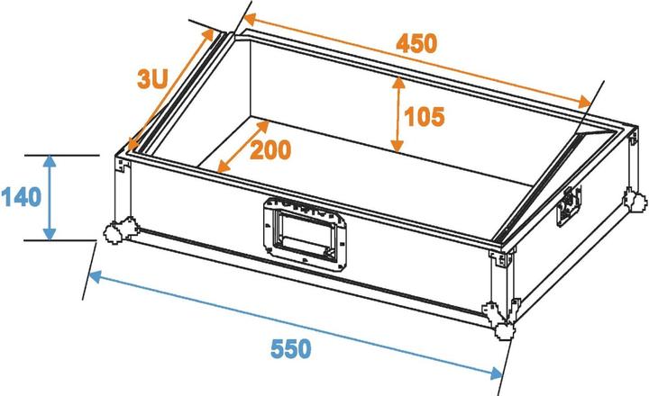 Produktbild Roadinger MixerCase Profi MCA19N 3HE (Zubehör)