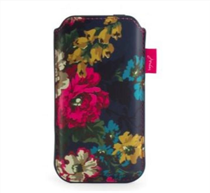 Actual product image Proporta Joules Leather Universal Pouch Navy Floral (Universal)