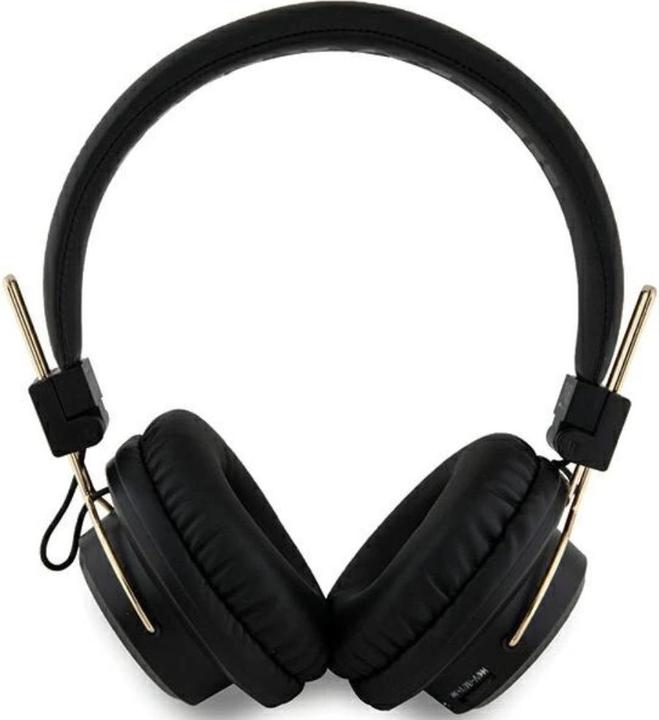 Actual product image Hello Kitty słuchawki nauszne Bluetooth HKBH9KHLMK czarne/black Metal Logo (ANC, 8 h, Wireless)
