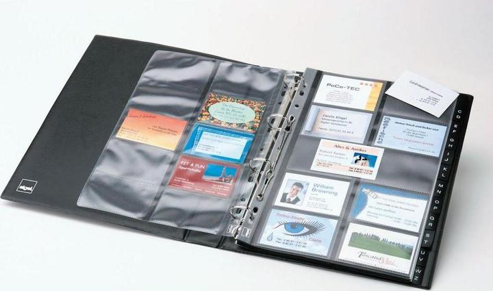 Image du produit Sigel Pochettes pour classeurs à anneaux pour cartes de visite (A8)