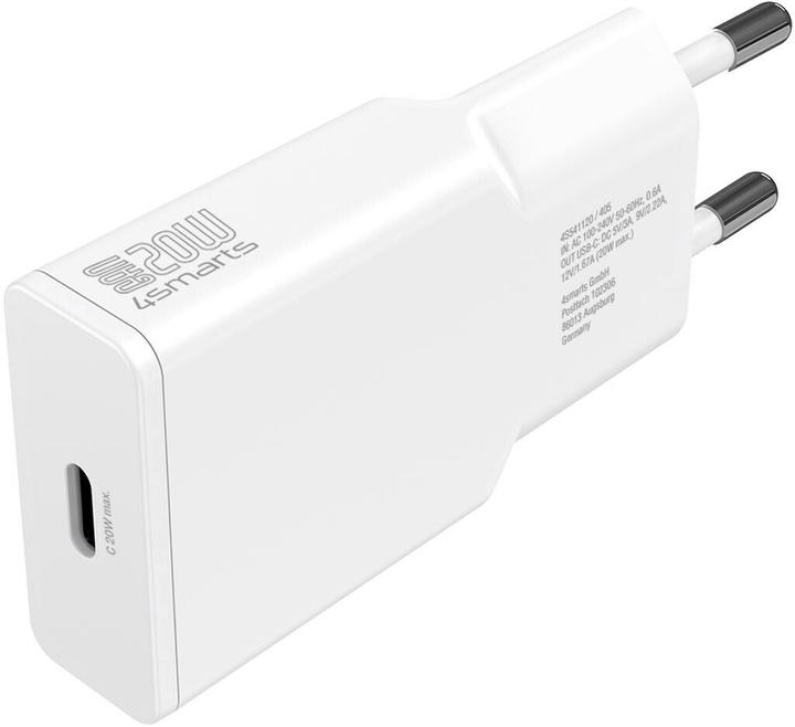 Produktbild 4smarts Netzladegerät PDPlug Slim 20W GaN 1C weiss (20 W)