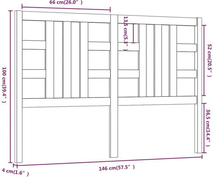 Immagine prodotto VidaXL Lior (146 x 4 x 100 cm)