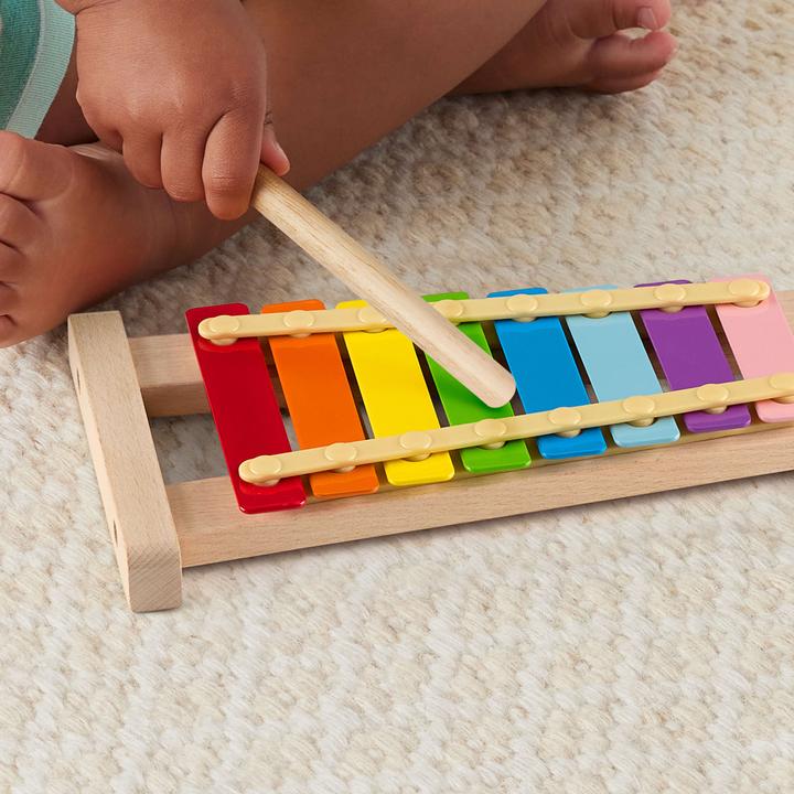 Produktbild Fisher-Price Buntes Xylophon mit Hammerspiel aus Holz (Multilingual)