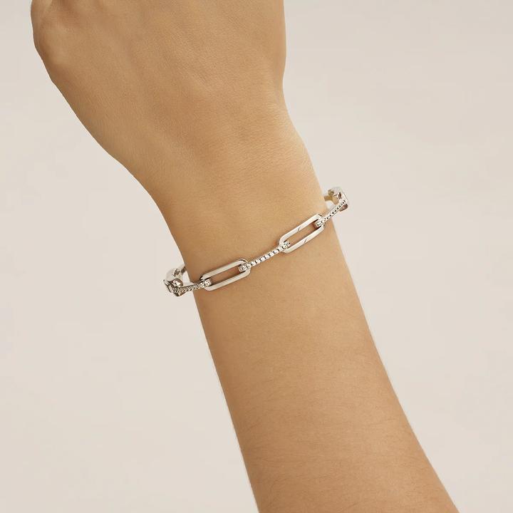 Image du produit Charles Garnier Bracelet en argent, oxyde de zirconium (0.63 cm, Argent 925)
